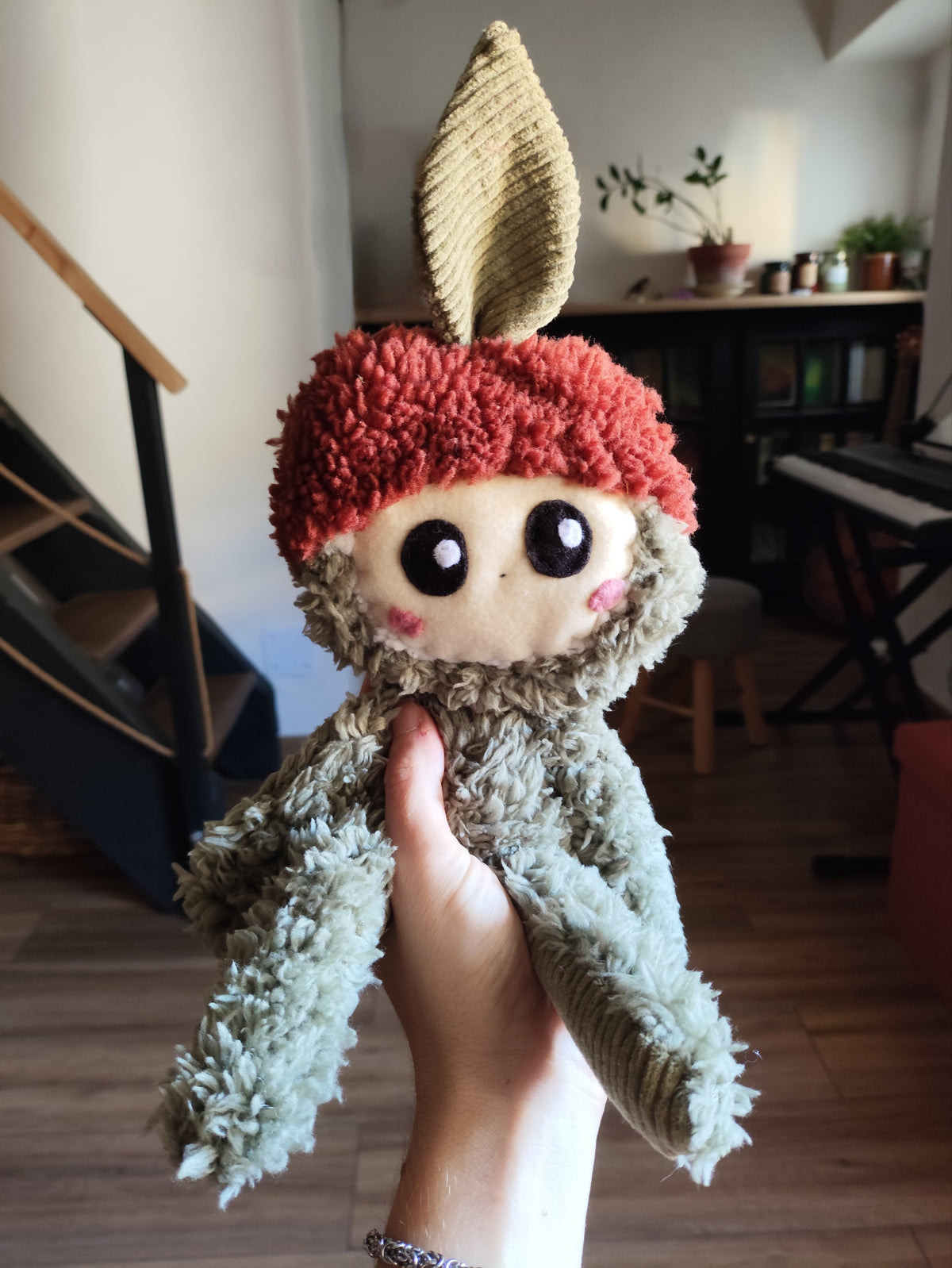 🍁 🌱 🌰 𝕸𝖔𝖘𝖘  - (Original handmade art textile sculpture)