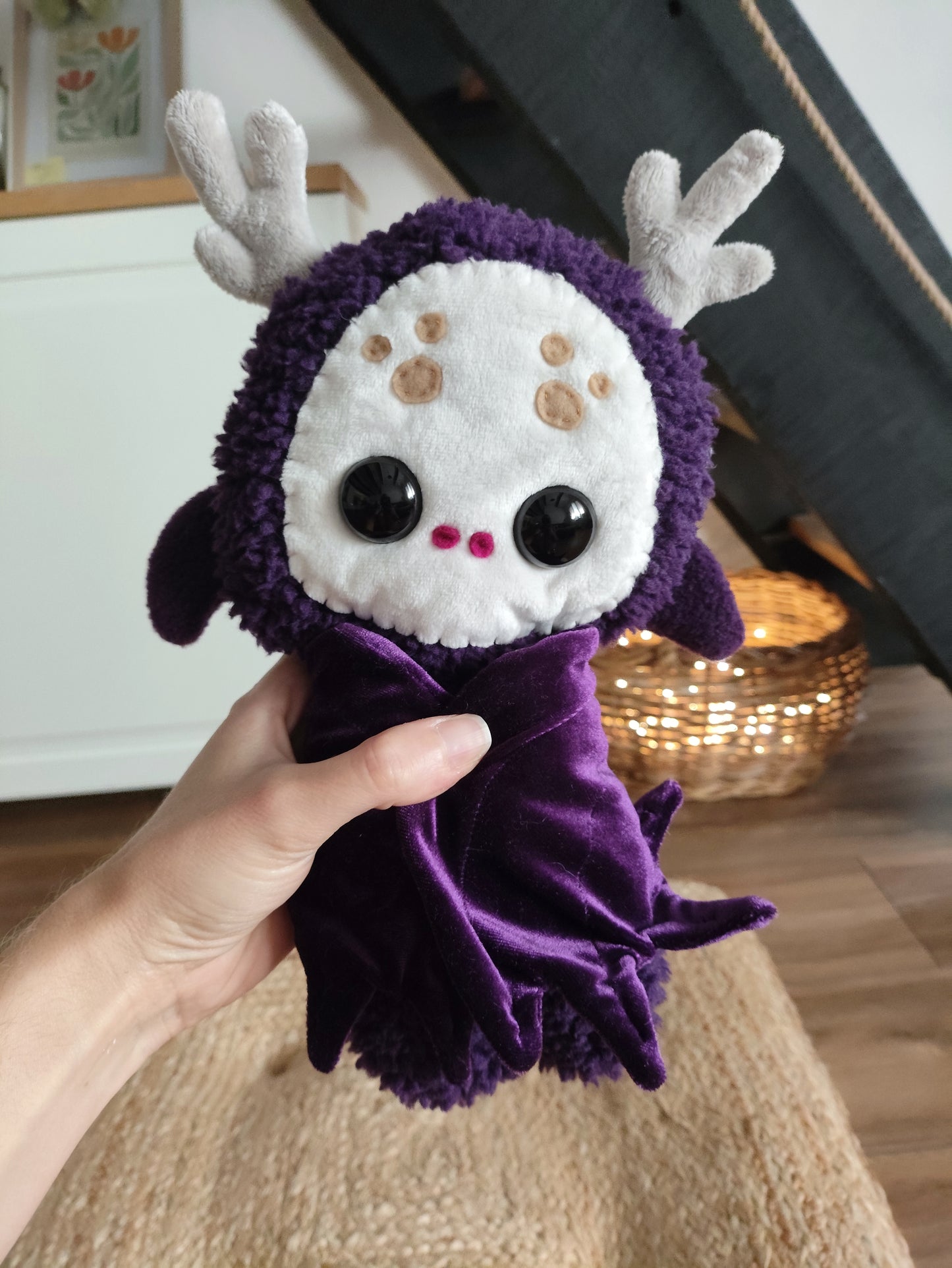 WUGGUR  - Original Unique Art piece - Handmade textile deer sculpture