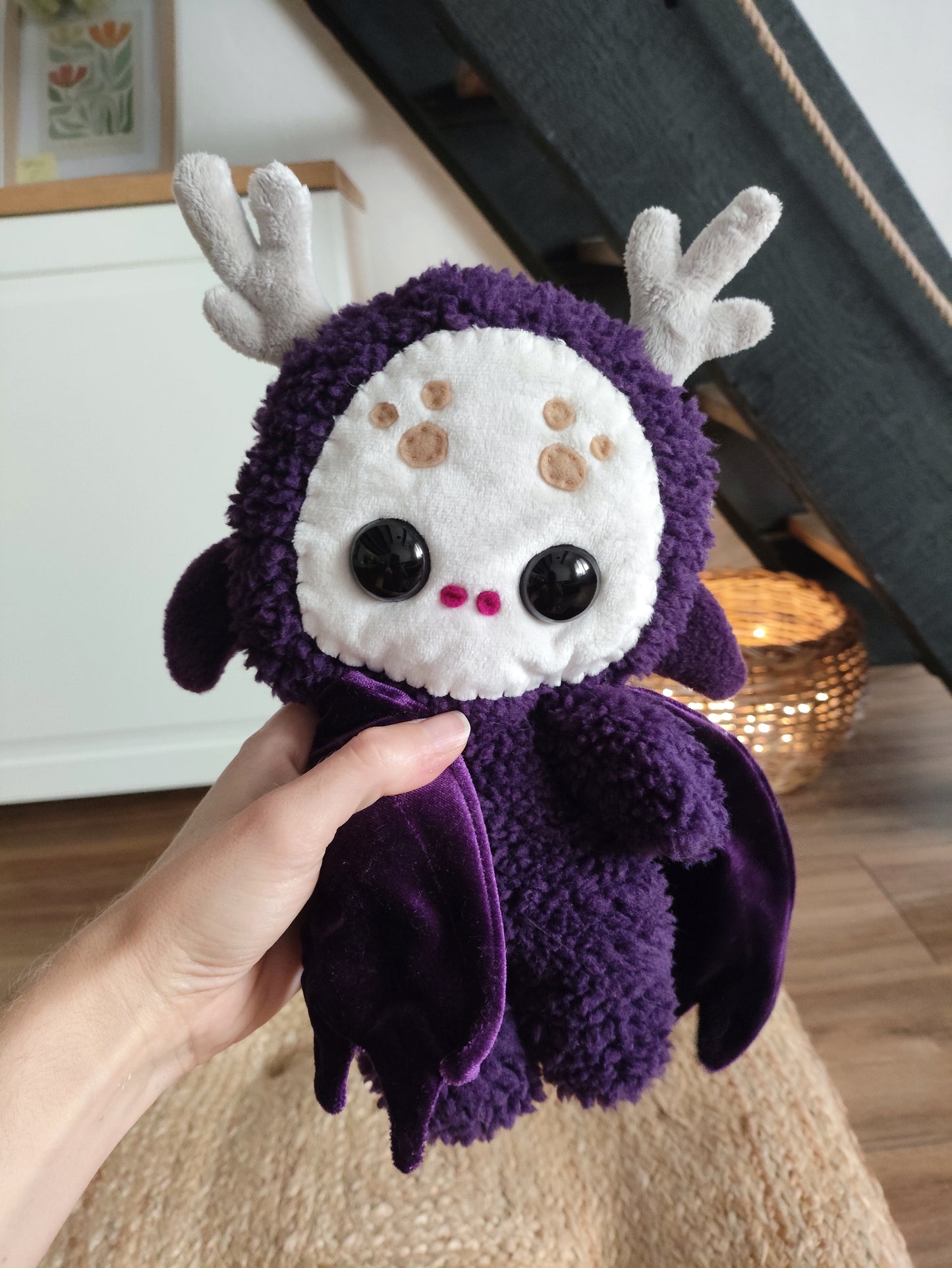 WUGGUR  - Original Unique Art piece - Handmade textile deer sculpture