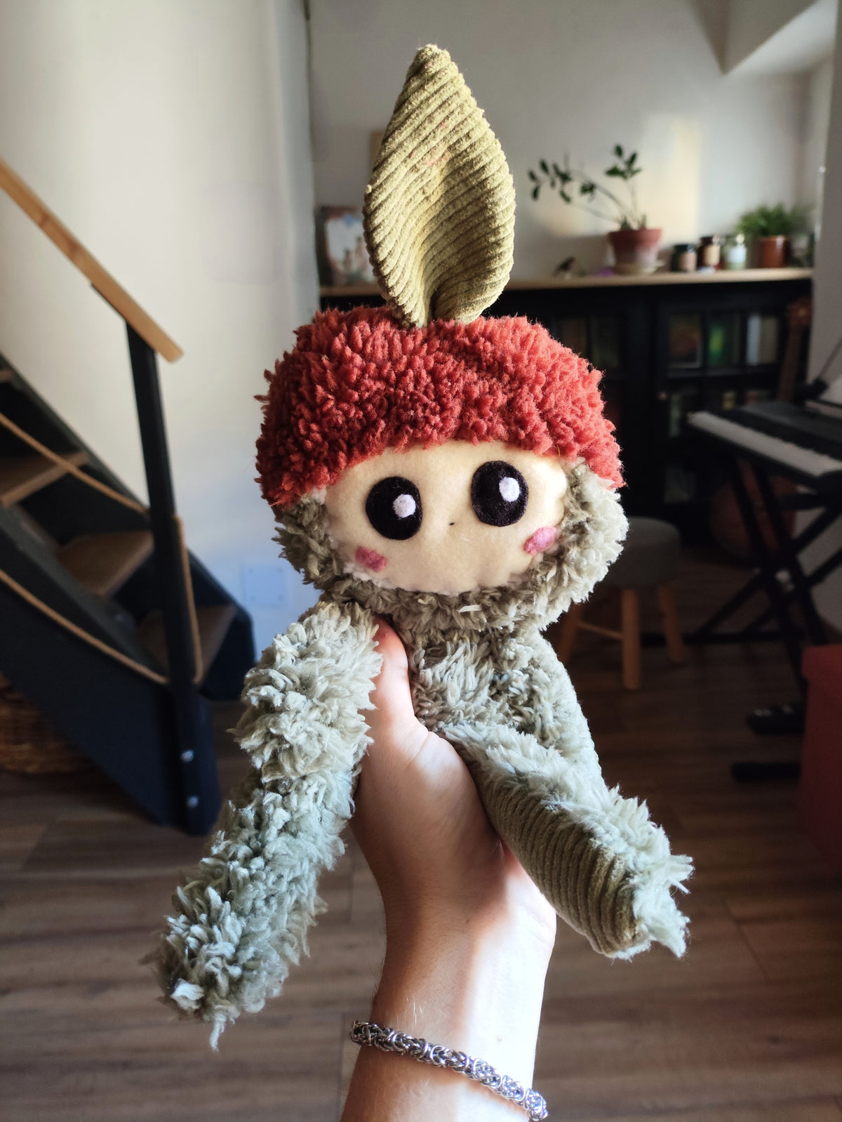 🍁 🌱 🌰 𝕸𝖔𝖘𝖘  - (Original handmade art textile sculpture)