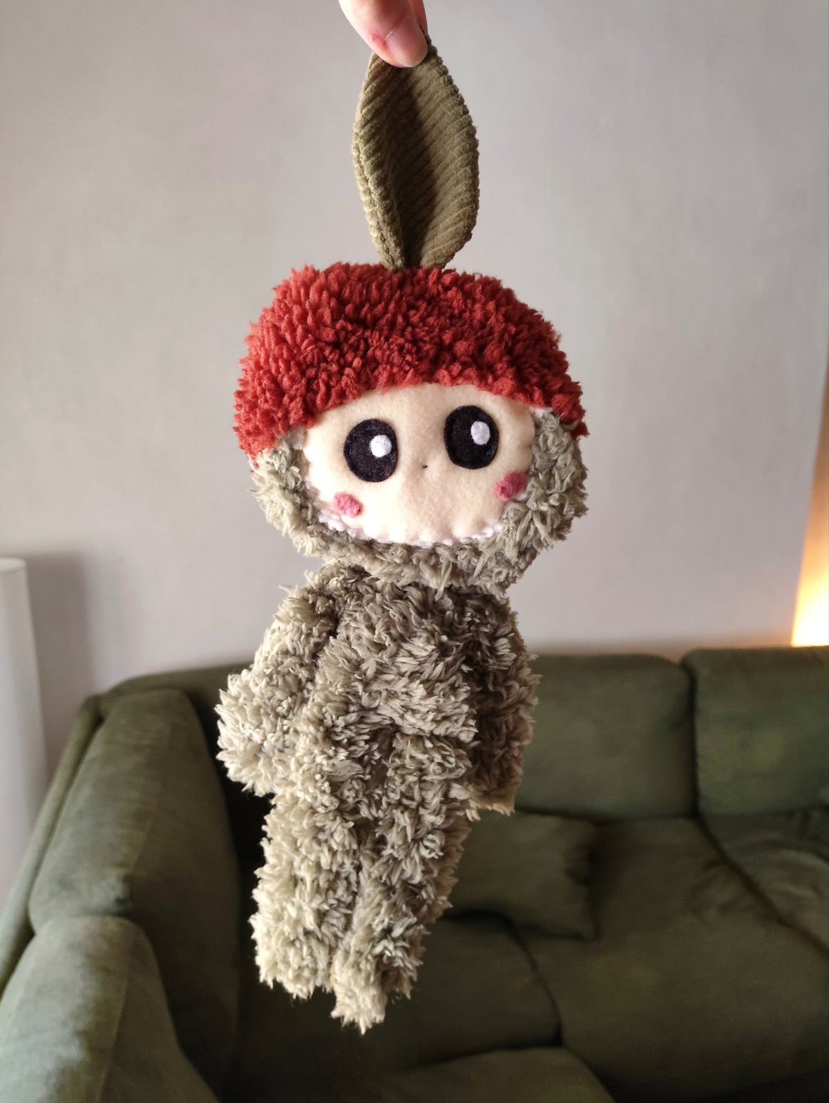 🍁 🌱 🌰 𝕸𝖔𝖘𝖘  - (Original handmade art textile sculpture)