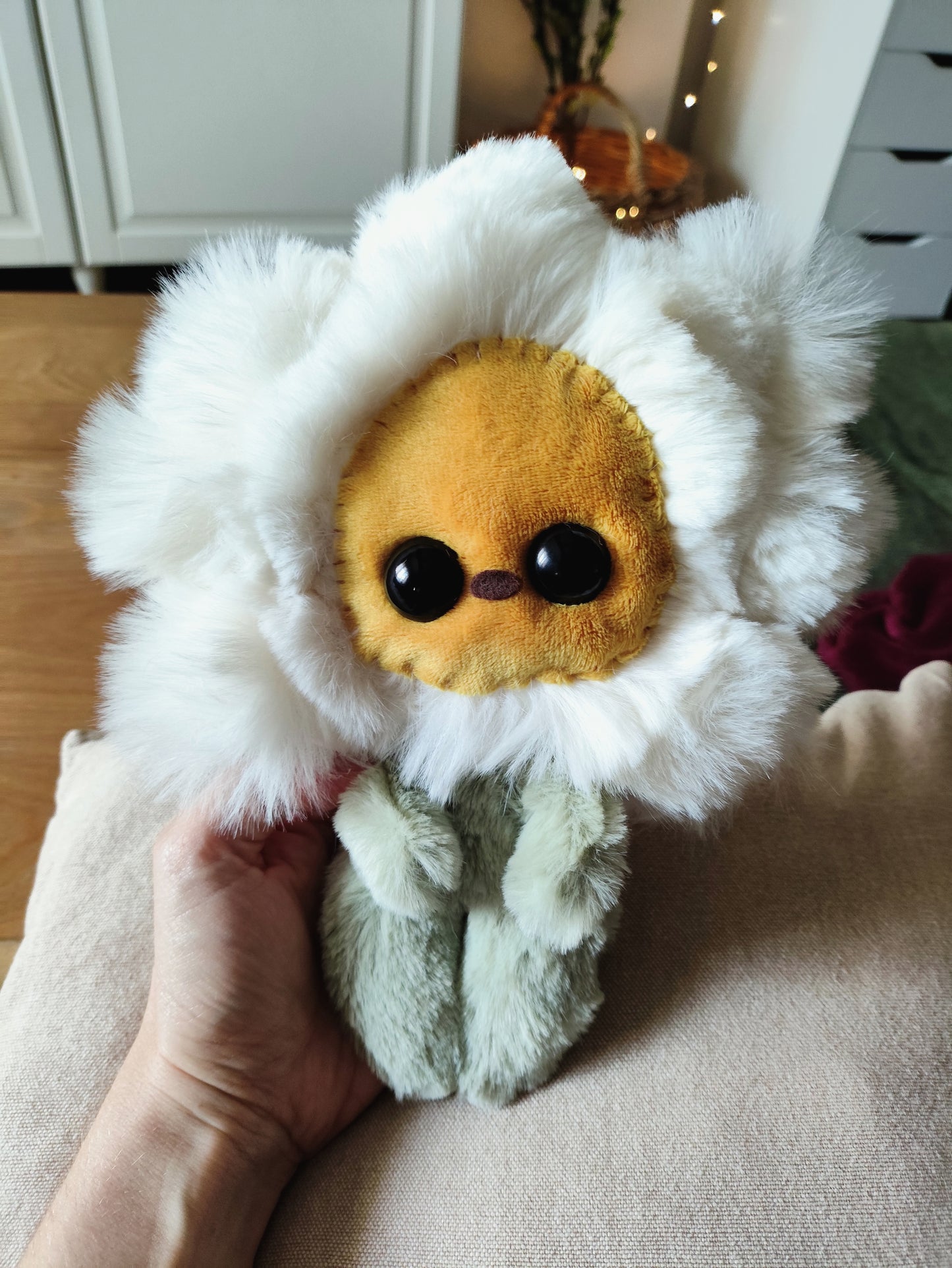 ✨🌱🌻 É𝕘𝕝𝕒𝕟𝕥𝕚𝕟𝕖 -

 Original Unique Flower Art piece - Handmade textile sculpture
