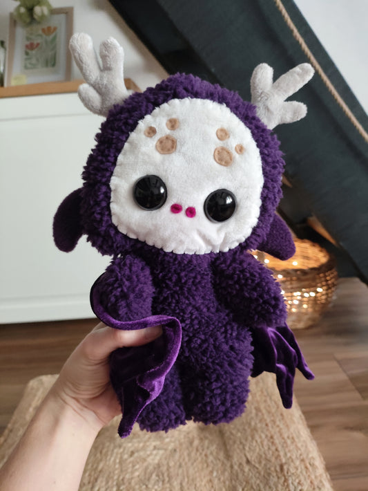WUGGUR  - Original Unique Art piece - Handmade textile deer sculpture